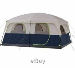 Large Family Camping Tent Window Height Air Bed All Season Big Storage 10 Person