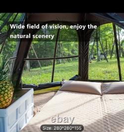 Large Family Camping Tent with Hydraulic System, Easy to Pitch, 280cm X 280cm