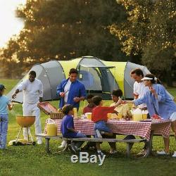 Large Family Premium Tent 9 Person 3 Bedroom Camping Outdoor Awning Waterproof