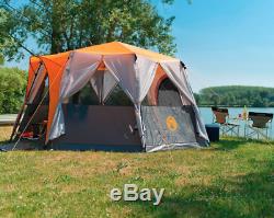 Large Family Tent 8 Man Person Octagon Hiking Festival Travel Camping Gear