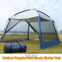 Large Garden Camping Tent Mesh Walls Sun Shade Shelter Patio Gazebo Pergolas