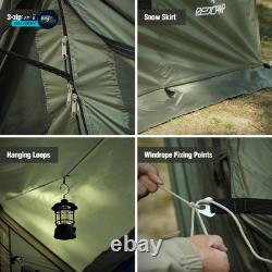 Large Hammock Hot Tent with Stove Jack Waterproof & Windproof Winter Wall Tent
