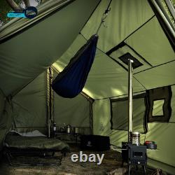 Large Hammock Hot Tent with Stove Jack Waterproof & Windproof Winter Wall Tent
