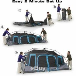 Large Instant Camping Tent Four Season Cabin Blackout Pop Up Bag Skylight Room