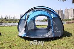 Large Outdoor Camping Pop Up Tent 3-4 Persons Waterproof Automatic Instant Tent