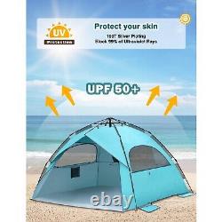 Large Pop Up Beach Tent for UPF Beach Sun Shade