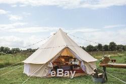 Large Space Of 5M Bell Tent Waterproof Canvas Yurt Bell Tent with Zipped floor