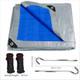 Large Tarpaulin Waterproof Camping Tent Tarp Garden Rain Cover Awning Beach Shad