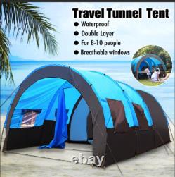 Large Tent 810 Person Family Camping and Picnic Tunnel Tent Top Canopy Cover