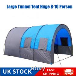 Large Tent 810 Person Family Camping and Picnic Tunnel Tent Top Canopy Cover UK