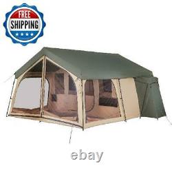 Large Tent Camping Outdoor Family 2-Room Cabin Screen 14-Person Shelter Backyard