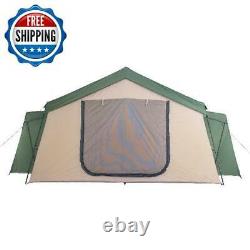 Large Tent Camping Outdoor Family 2-Room Cabin Screen 14-Person Shelter Backyard