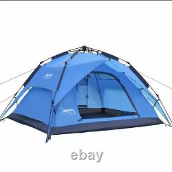 Large Tent Camping Outdoor One room 4-5 or 3-4 Person Family Outing Waterproof