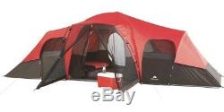 Large Tent Camping Outdoor Ozark Trail 3 Room 10 Person Family Outing Waterproof