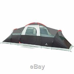 Large Tent Camping Outdoor Ozark Trail 3 Room 10 Person Waterproof