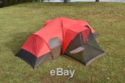 Large Tent Camping Outdoor Ozark Trail 3 Room 10 Person Waterproof Easy Set Up