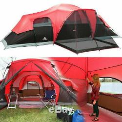 Large Tent Family Camping Outdoor Ozark Trail 3 Room 10 Person Waterproof NEW