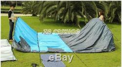 Large Tent Outdoor Double Layer Tunnel Camping 8-10 People Family Party Tent