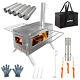 Large Tent Stove Portable Wood Burning Stove Stainless Steel For Camping Hunting