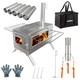 Large Tent Stove Portable Wood Burning Stove Stainless Steel For Camping Hunting