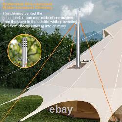 Large Tent Stove Portable Wood Burning Stove Stainless Steel for Camping Hunting