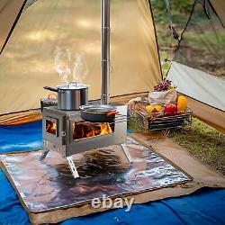 Large Tent Stove Wood Burning Stove for Tents Shelters and Camping Wilderness