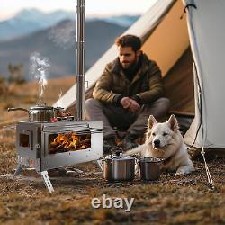 Large Tent Stove Wood Burning Stove for Tents Shelters and Camping Wilderness