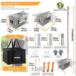 Large Tent Stove Wood Burning Stove for Tents Shelters and Camping Wilderness