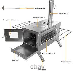 Large Tent Stove Wood Burning Stove for Tents Shelters and Camping Wilderness