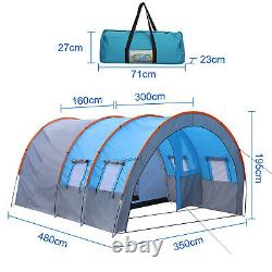Large Tunnel Tent 8-10 Person Huge Family Tent House for Outdoor Camping Party