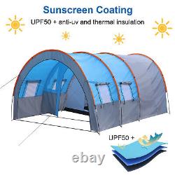 Large Tunnel Tent 8-10 Person Huge Family Tent House for Outdoor Camping Party