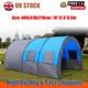 Large Tunnel Tent Huge Family Tent House Fit Outdoor Camping Party 8-10 Persons