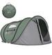Large Waterproof Camping Tent, Dome Pop-up Tent With Windows Fit For 4-5 Familie
