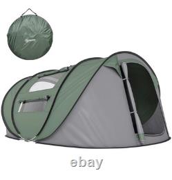 Large Waterproof Camping tent, Dome Pop-Up Tent with Windows Fit for 4-5 Familie