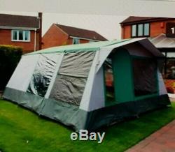 Large cabanon frame tent top quality canvas, inc ground sheets, pegs complete