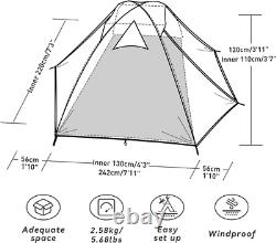 Lightweight 2-4 Person Waterproof Dome Tent for Effortless Camping Adventures
