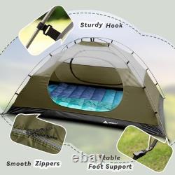 Lightweight 2 Person Dome Tent 4 Season Waterproof 2 Doors 2 Vestibules Camp