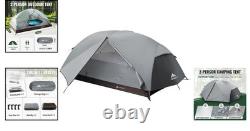 Lightweight Camping Tent for 2, Waterproof & Windproof with Mesh Windows