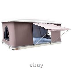 Lofti Hard Shell Roof Tent Pop Up Car Roof 2 Person Camping Grey Fabric