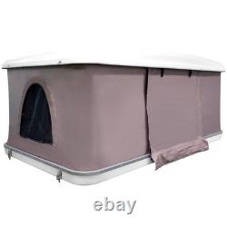 Lofti Hard Shell Roof Tent Pop Up Car Roof 2 Person Camping Grey Fabric