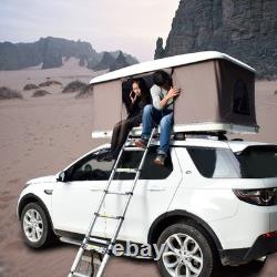 Lofti Hard Shell Roof Tent Pop Up Car Roof 2 Person Camping Grey Fabric