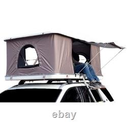 Lofti Hard Shell Roof Tent Pop Up Car Roof 2 Person Camping Grey Fabric