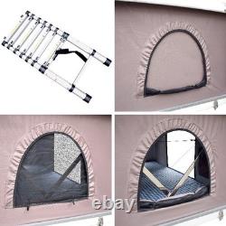 Lofti Hard Shell Roof Tent Pop Up Car Roof 2 Person Camping Grey Fabric