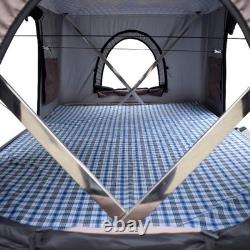 Lofti Hard Shell Roof Tent Pop Up Car Roof 2 Person Camping Grey Fabric