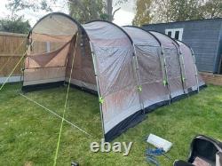 Lovely Top Quality Outwell Arkansas 5 Tent Plus Large Front Awning Extension