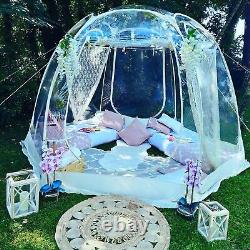 LuxBux Hexagon Bubble Tent garden sleepover party hot tub