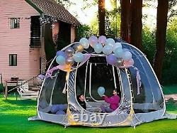 LuxBux Hexagon Bubble Tent garden sleepover party hot tub