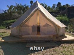 LuxeGlamping Bell Tents 5m bell Tents 320GSM, CPAI-84 fire standard, stovehole