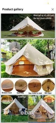 Luxury Camping Bell Tent 4 Seasons 4-6 People Outdoor