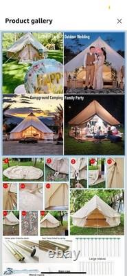 Luxury Camping Bell Tent 4 Seasons 4-6 People Outdoor